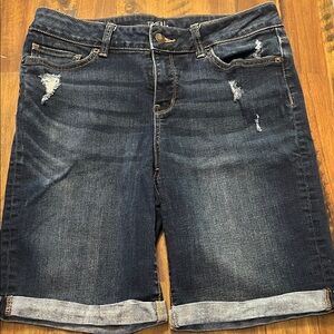 Time and Tru Women's Dark Blue Jean Shorts